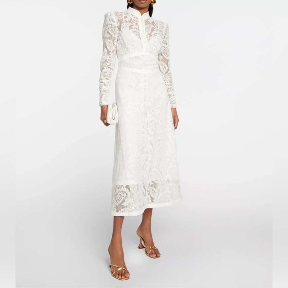 Zimmerman Wonderland Paisley Lace Midi Dress